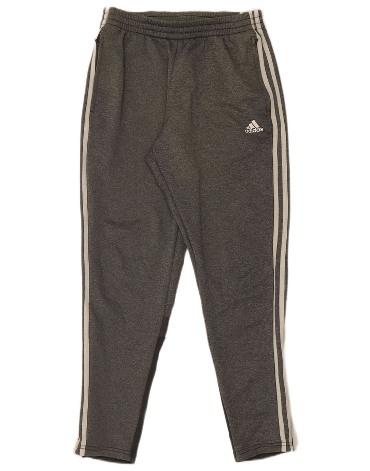 Ανδρική αθλητική φόρμα Adidas Παντελόνι από μεσαίο γκρι πολυεστέρα