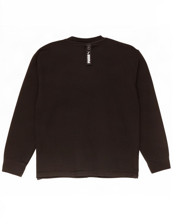 Ανδρικό γραφικό φούτερ Puma Jumper Μικρό μαύρο βαμβακερό