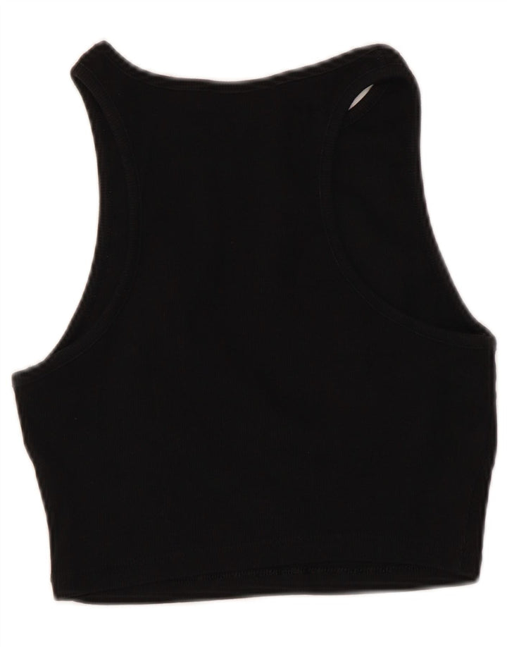 Zara Γυναικείο Crop Top UK 14 Large Black