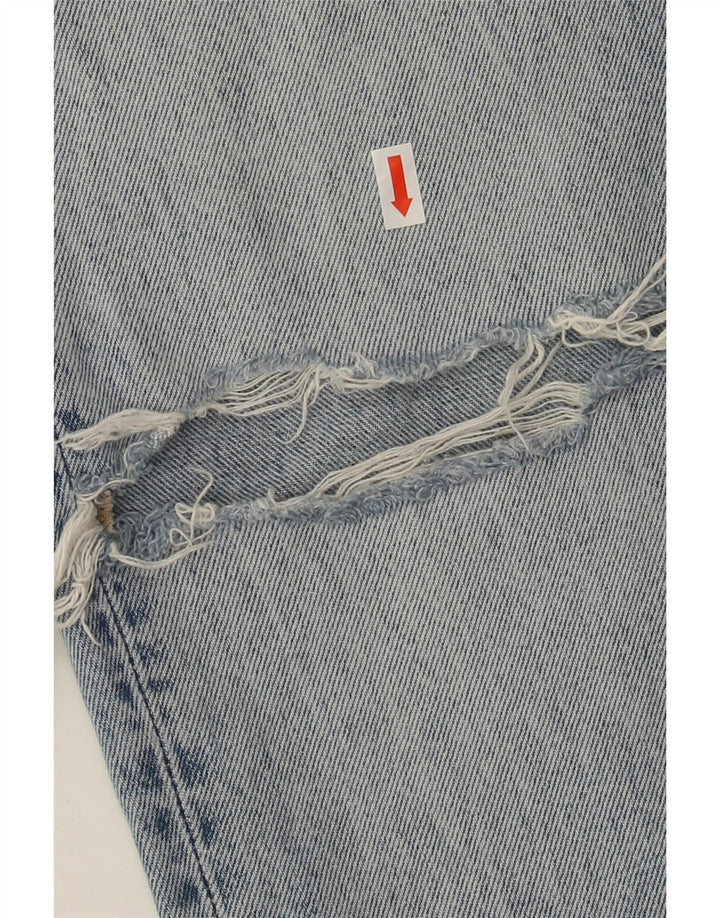 ZARA Womens Distressed Straight Jeans EU 38 Small W28 L32 Blue Vintage Zara and Second-Hand Zara from Messina Hembry 