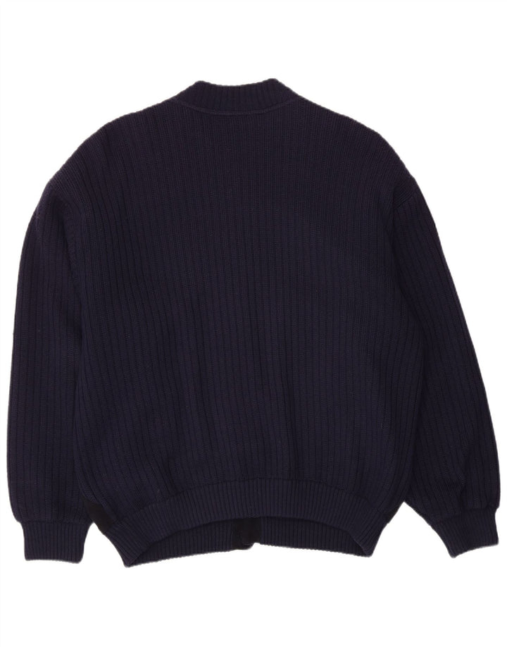 Ανδρικό πουλόβερ Ζακέτα Life Line Large Navy Blue