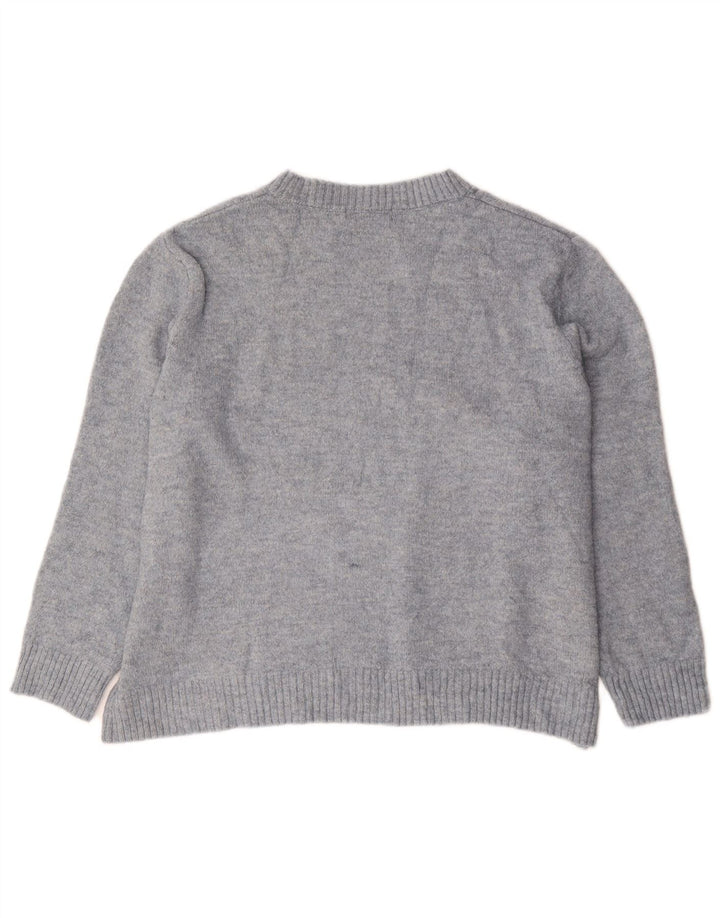Marks & Spencer Γυναικείο πουλόβερ υπερμεγέθη Crew Neck Jumper UK 14 Medium Blue