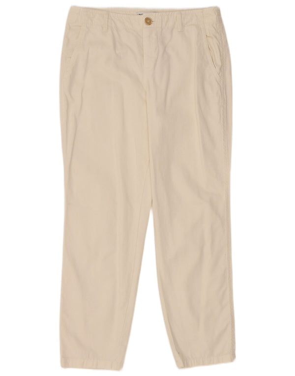 Zara Γυναικείο ίσιο παντελόνι Chino EU 38 Small W28 L26 Λευκό