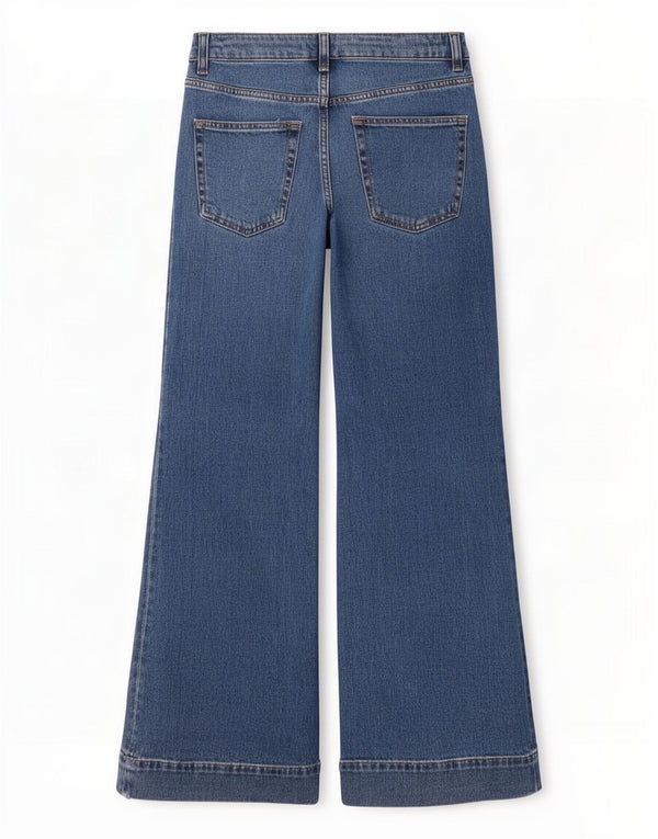 Marks & Spencer Γυναικεία ψηλόμεσα τζιν UK 10 Small W30 L30 Blue