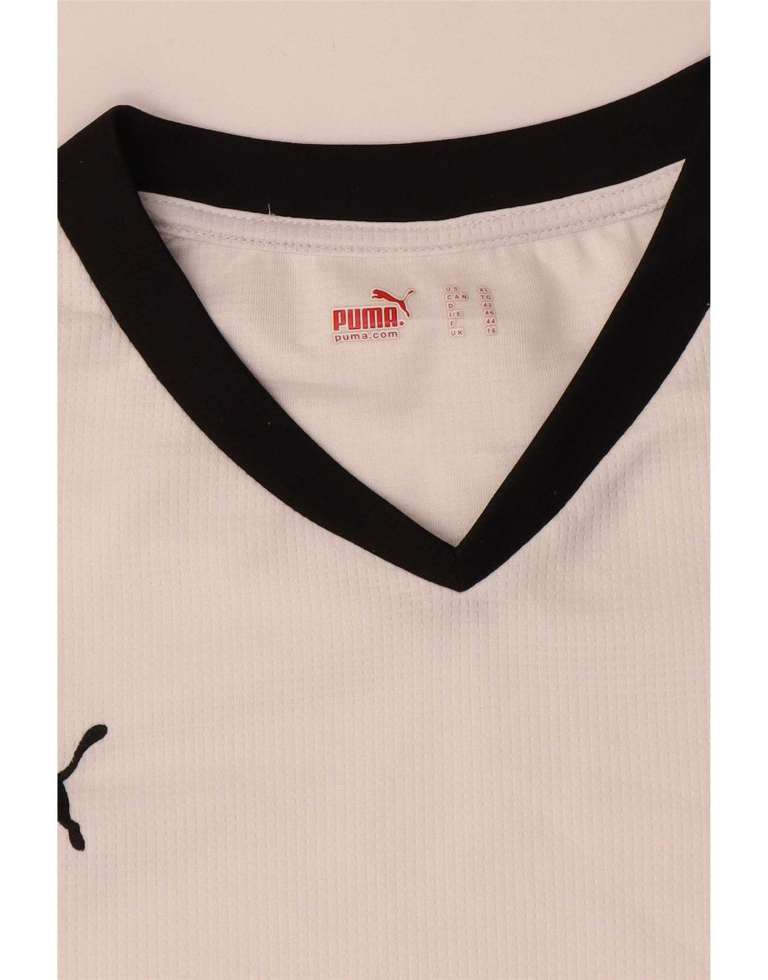 Puma Γυναικείο T-Shirt Top UK 16 Large White Colourblock Polyester