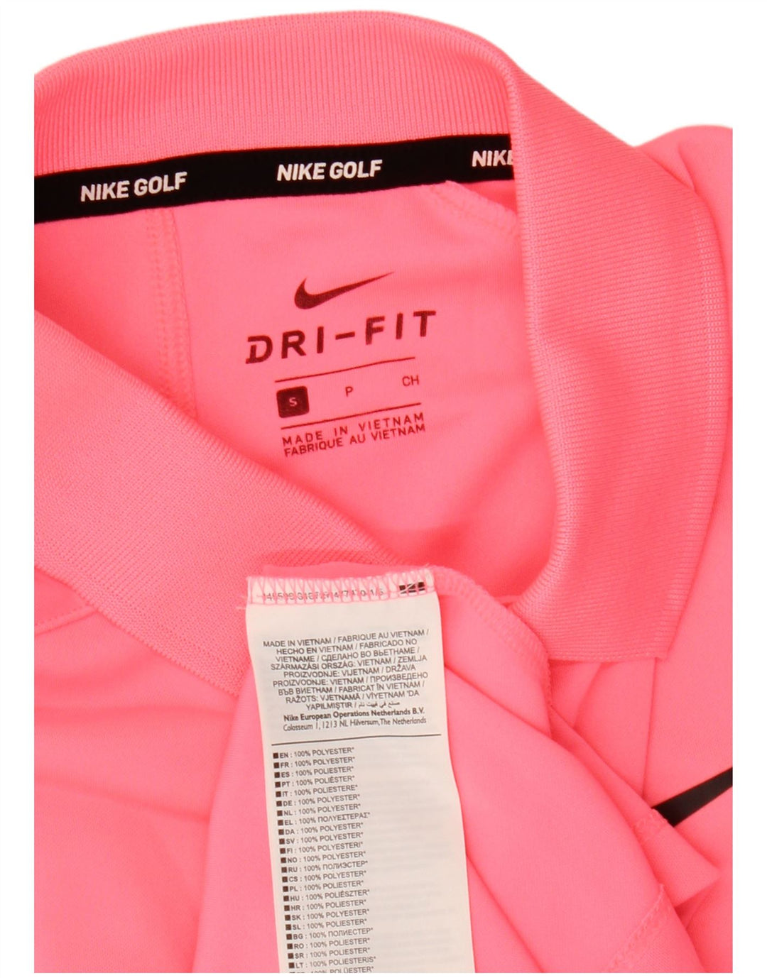 Ανδρικό μπλουζάκι Nike Dri Fit Polo Small Pink Polyester