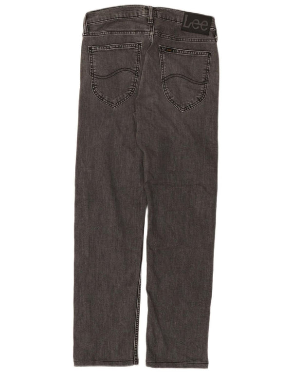 Lee Mens Daren Zip Fly Straight Jeans W28 L28 Γκρι βαμβακερό