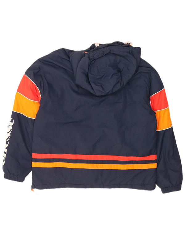 Ανδρικό μπουφάν Anorak με κουκούλα Ellesse UK 42 XL Navy Blue Colorblock