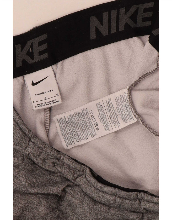 Ανδρική φόρμα γυμναστικής Nike Therma-Fit Joggers μεγάλο γκρι πολυεστέρα