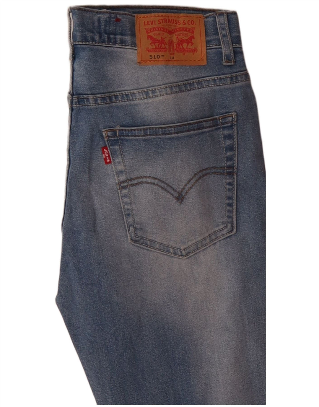Levi's Boys 510 Straight Jeans 13-14 ετών W28 L30 Μπλε βαμβακερό