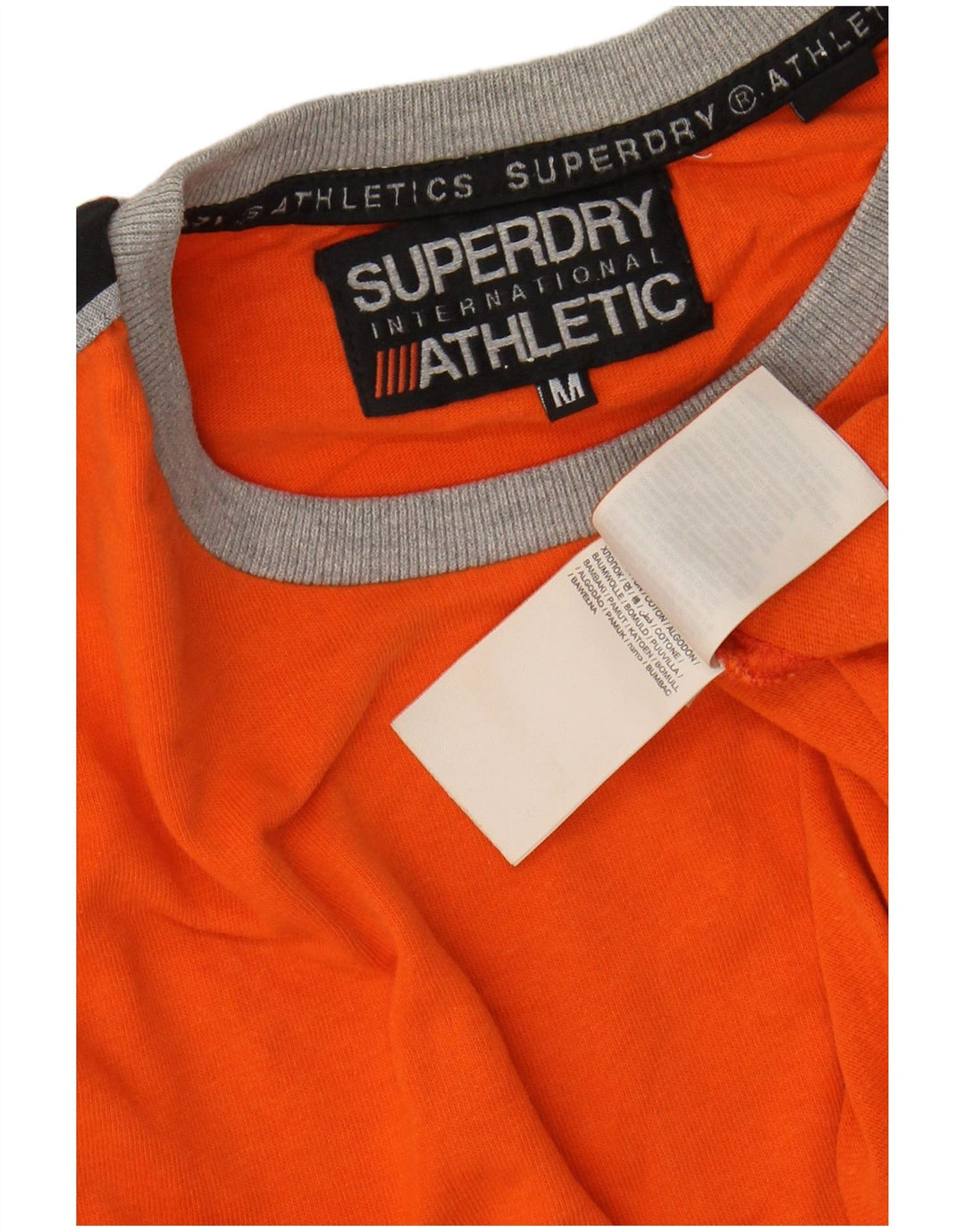 Ανδρικό γραφικό μπλουζάκι SUPERDRY Τοπ μεσαίου πορτοκαλί χρώματος βαμβακερό