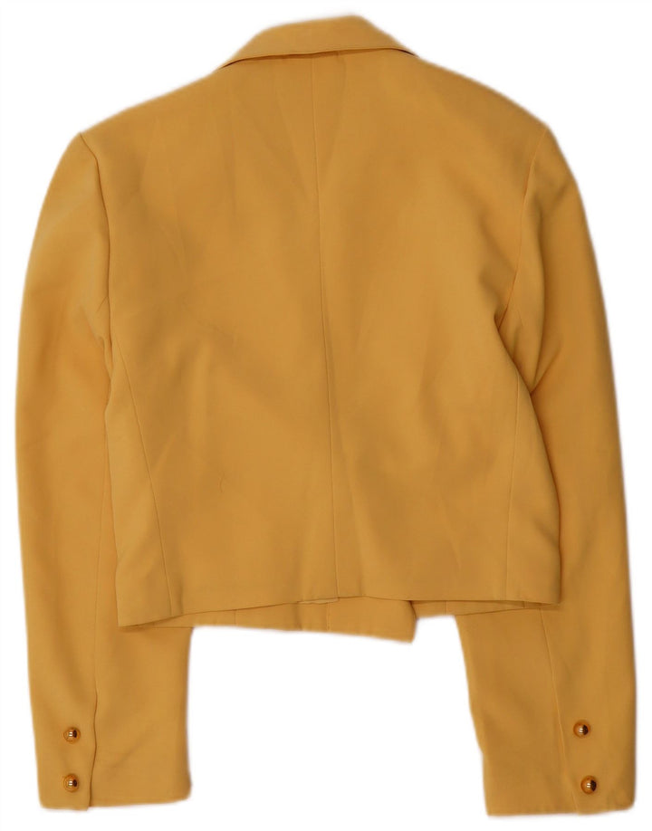 Vintage γυναικείο διπλό μπουφάν Blazer IT 40 Small Yellow Classic