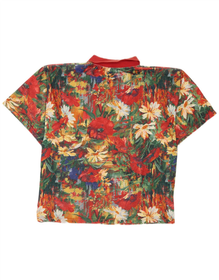 Vintage Ανδρικό Πόλο Πουκάμισο XL Πολύχρωμο Floral
