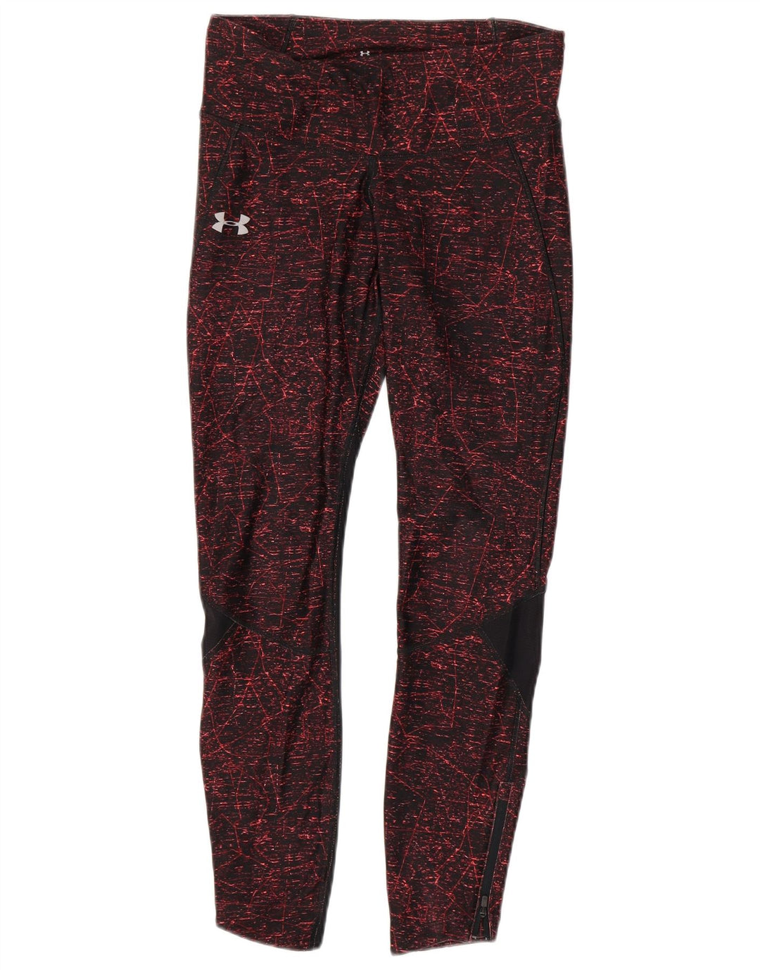 Γυναικεία κολάν θερμότητας UNDER Armour UK 12 Medium Burgundy Colourblock