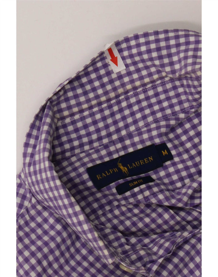 Ανδρικό πουκάμισο Ralph Lauren Slim Fit Medium Purple Βαμβακερό Gingham