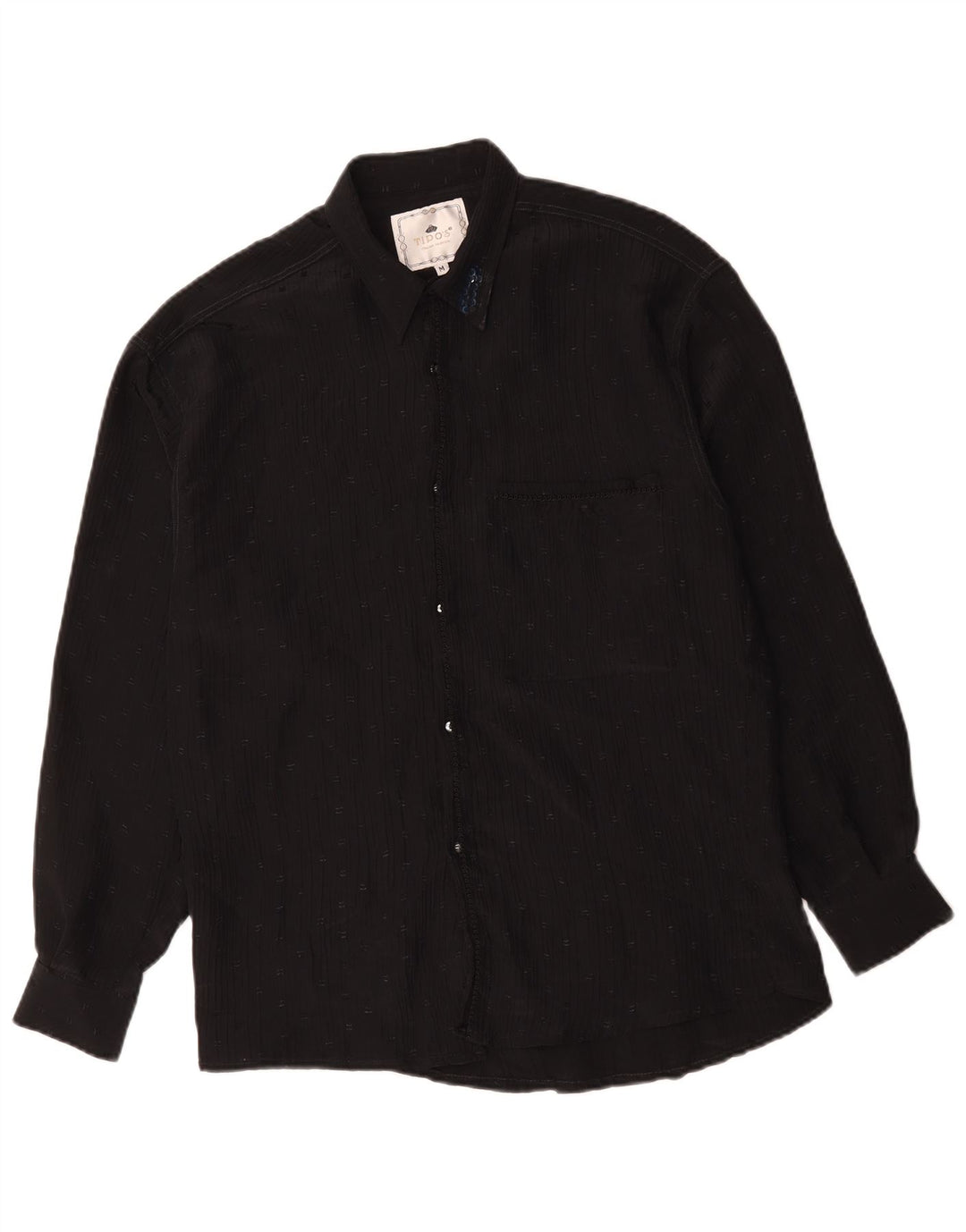 Γυναικείο πουκάμισο Tipo' S Μπλούζα UK 14 Medium Black Pinstripe