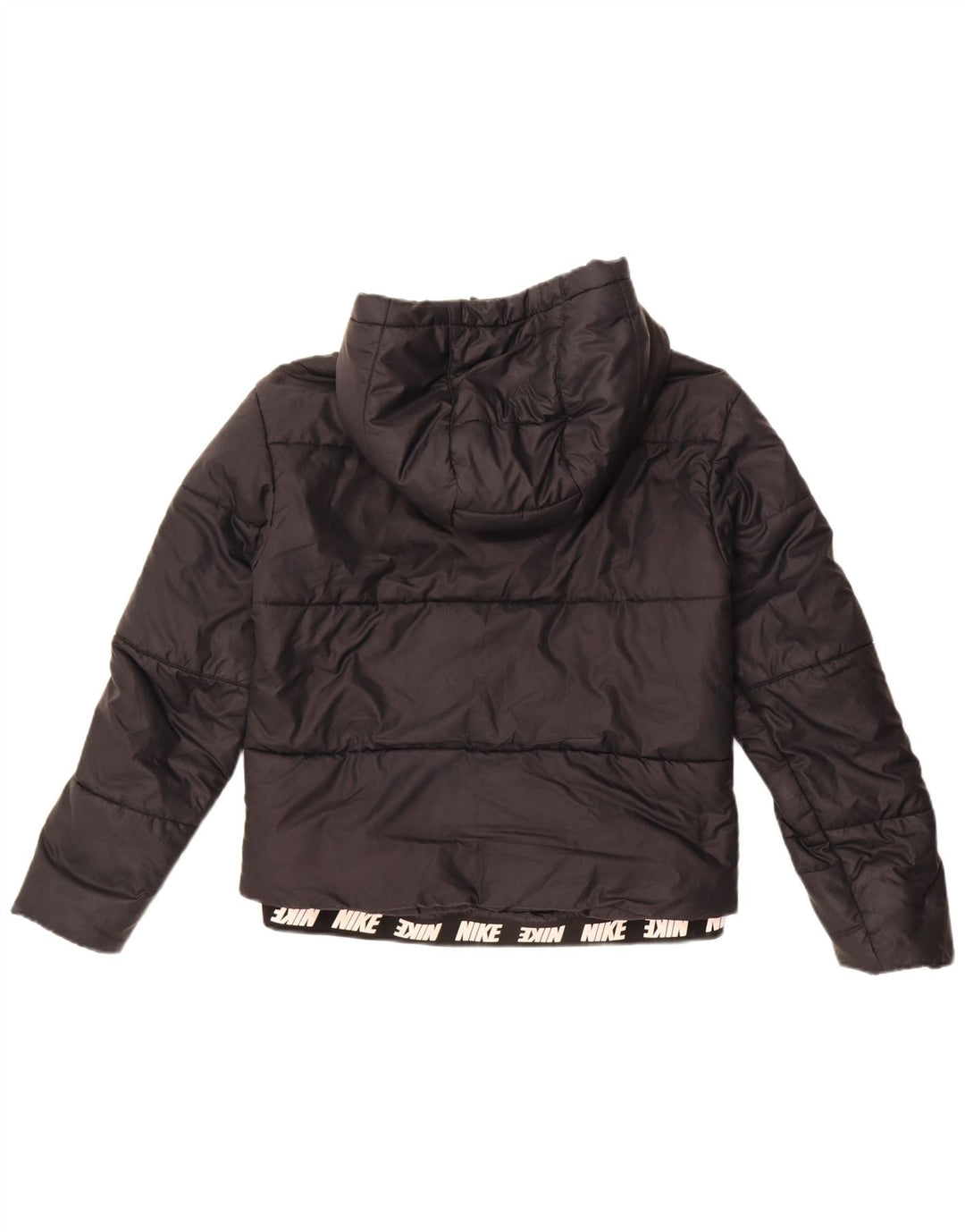 Γυναικείο μπουφάν Nike με κουκούλα UK 10 Small Black Polyester