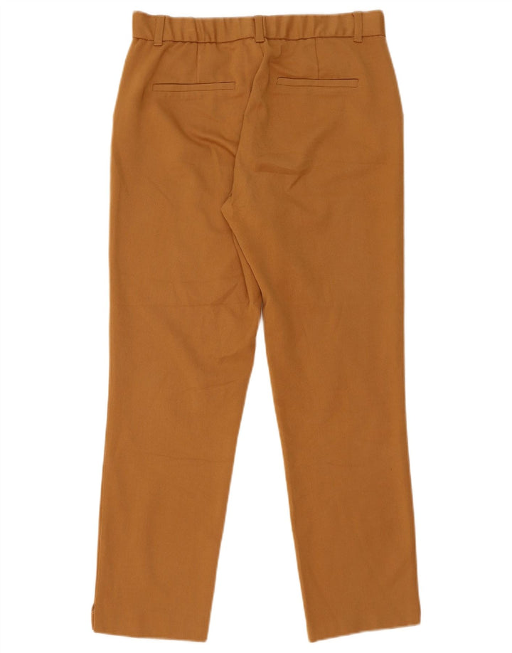 Zara Γυναικείο Slim Cropped Παντελόνι Μεσαίο W28 L25 Καφέ Πολυεστέρας