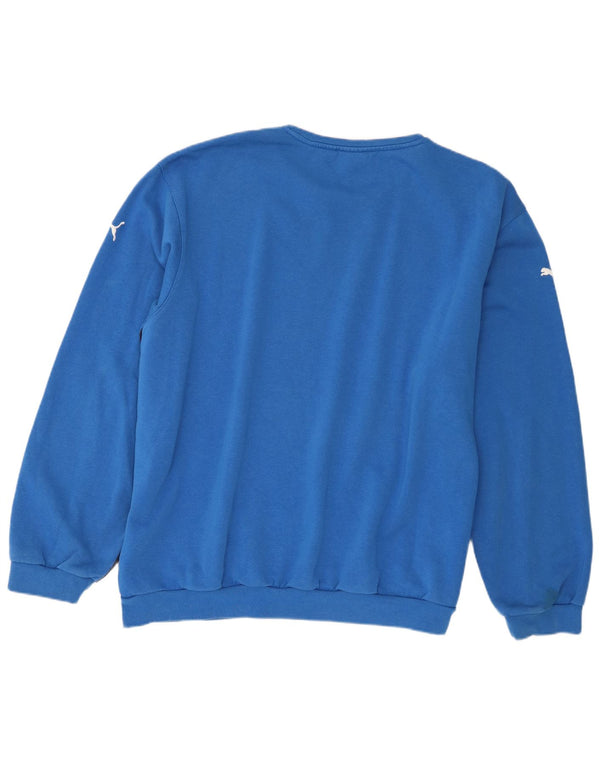 Ανδρική μπλούζα Puma Jumper 2XL Blue Colourblock Βαμβακερή