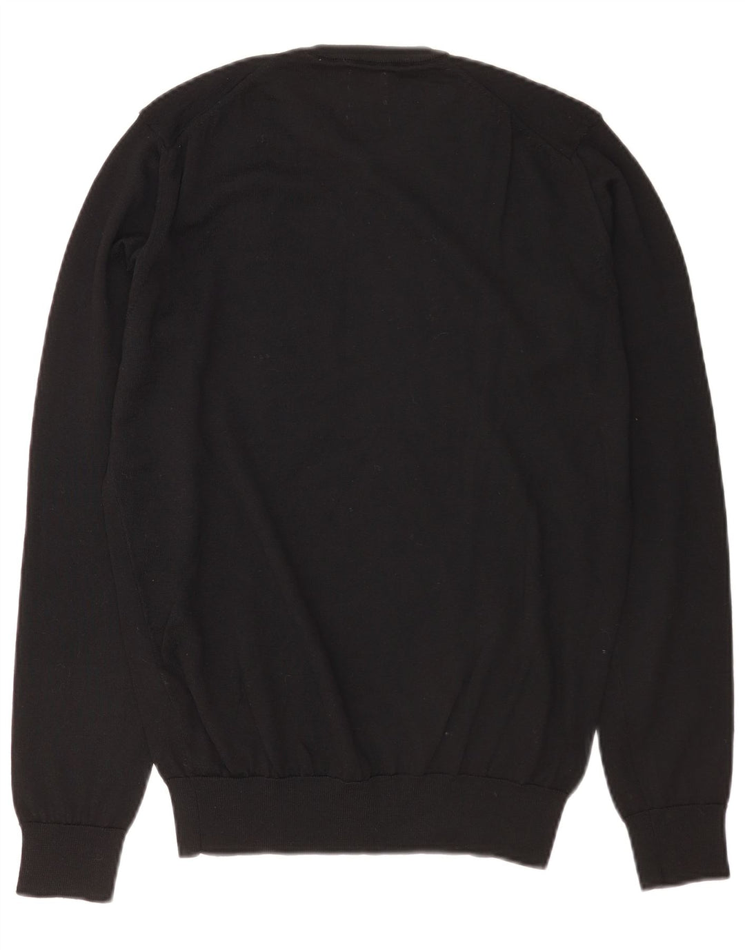 Ανδρικό πουλόβερ Zara Crew Neck Jumper Μικρό μαύρο μάλλινο
