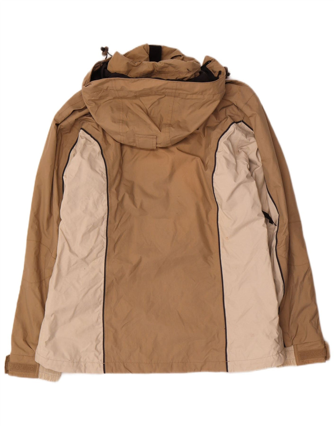 Helly Hansen γυναικείο μπουφάν βροχής με κουκούλα UK 14 Medium Beige Colourblock Nylon