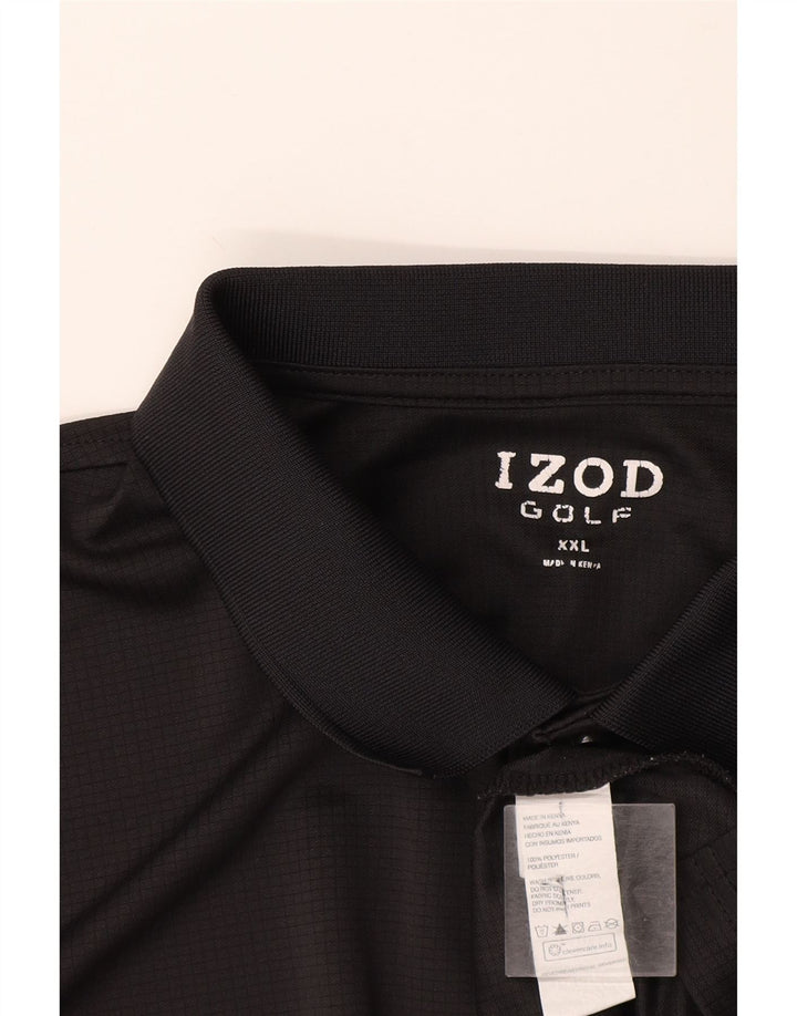 Izod Ανδρικό πουκάμισο πόλο 2XL μαύρο πολυεστέρα