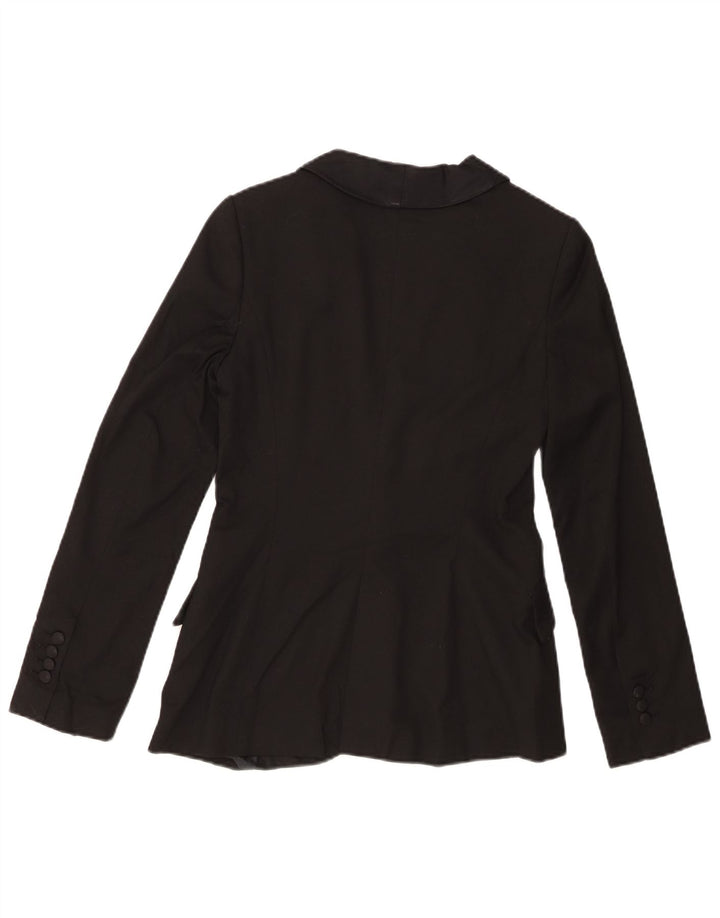 Zara Γυναικείο σακάκι 1 κουμπιού σακάκι UK 8 μικρό μαύρο πολυεστέρα