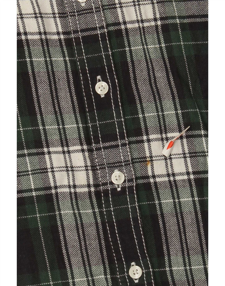 Πουκάμισο PEPE Jeans Γυναικείο Φανελένιο UK 14 Μεσαίο πράσινο βαμβακερό καρό