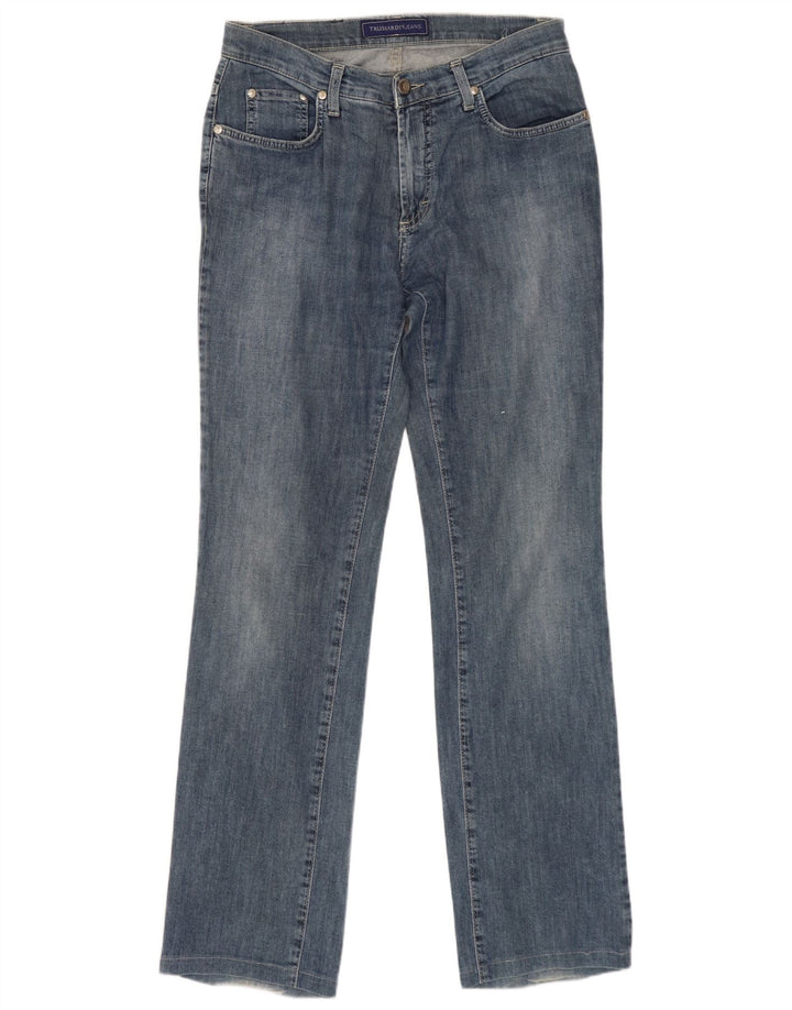 TRUSSARDI Γυναικείο ίσιο τζιν W26 L30 Μπλε βαμβακερό