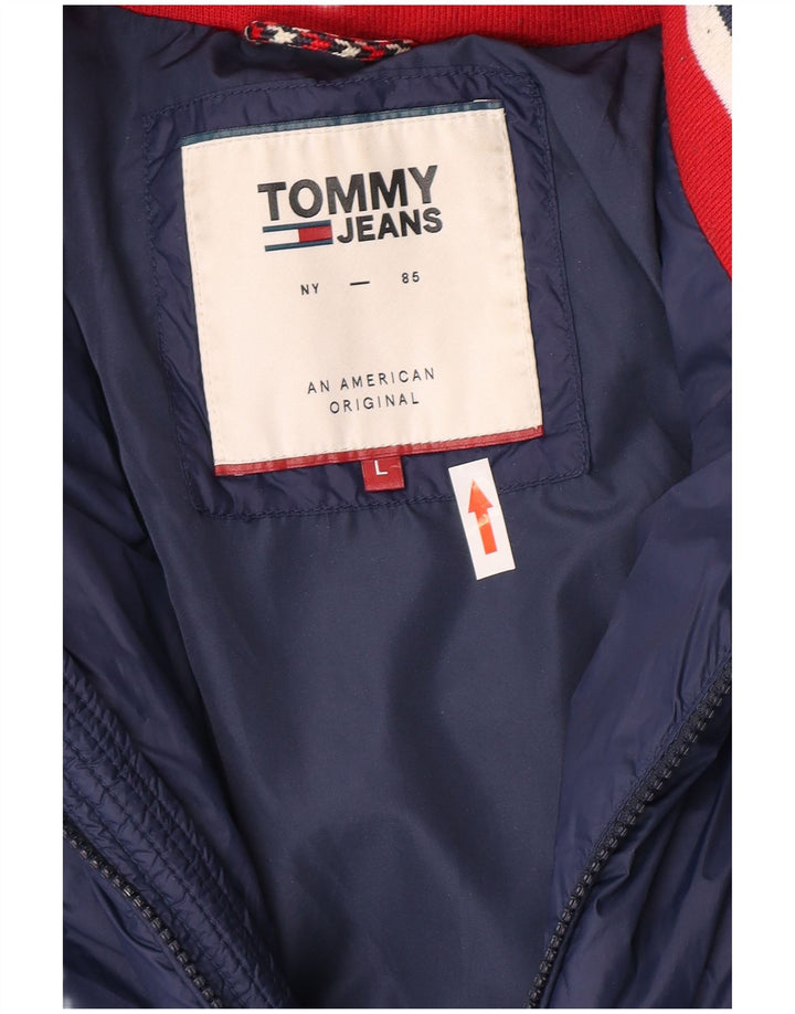 Tommy Hilfiger Ανδρικό μπουφάν UK 40 Large Navy Blue Polyamide
