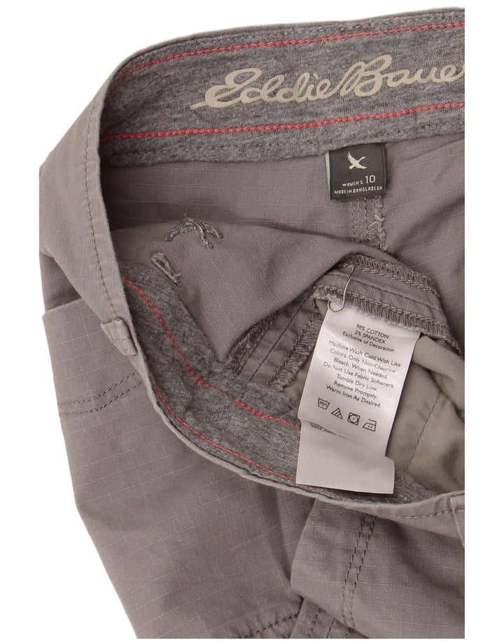 Eddie Bauer Γυναικείο Cropped Παντελόνι US 10 Large W34 L24 Γκρι βαμβακερό