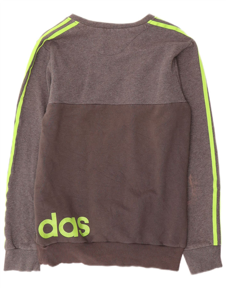 Ανδρικό γραφικό φούτερ Adidas Jumper Μικρό γκρι βαμβακερό