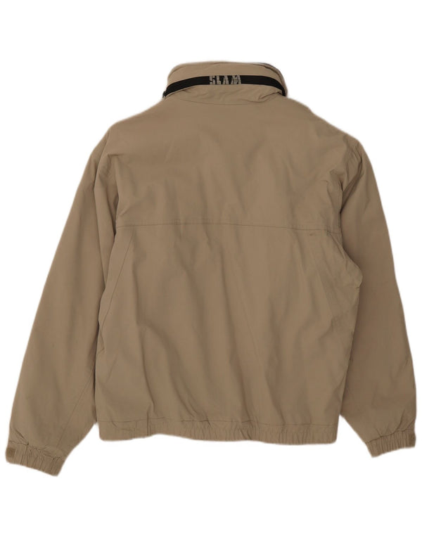 Ανδρικό μπουφάν με κουκούλα Slam UK 36 Small Beige Nylon