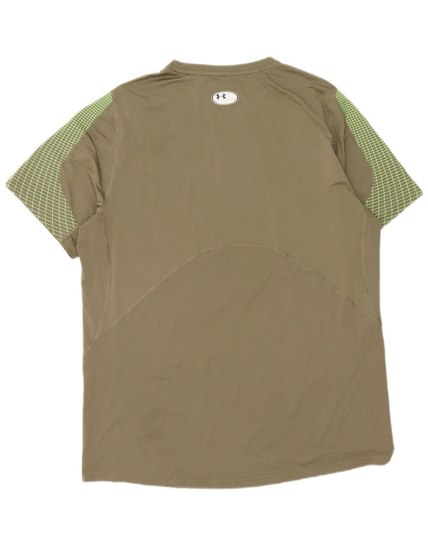 Under Armour Ανδρικό T-Shirt Heat Gear Top XL Khaki Geometric