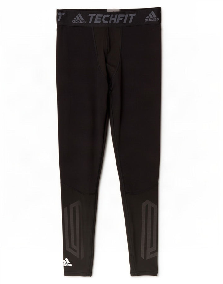 Ανδρικό γραφικό κολάν Adidas Climalite XL Μαύρο πολυεστέρα