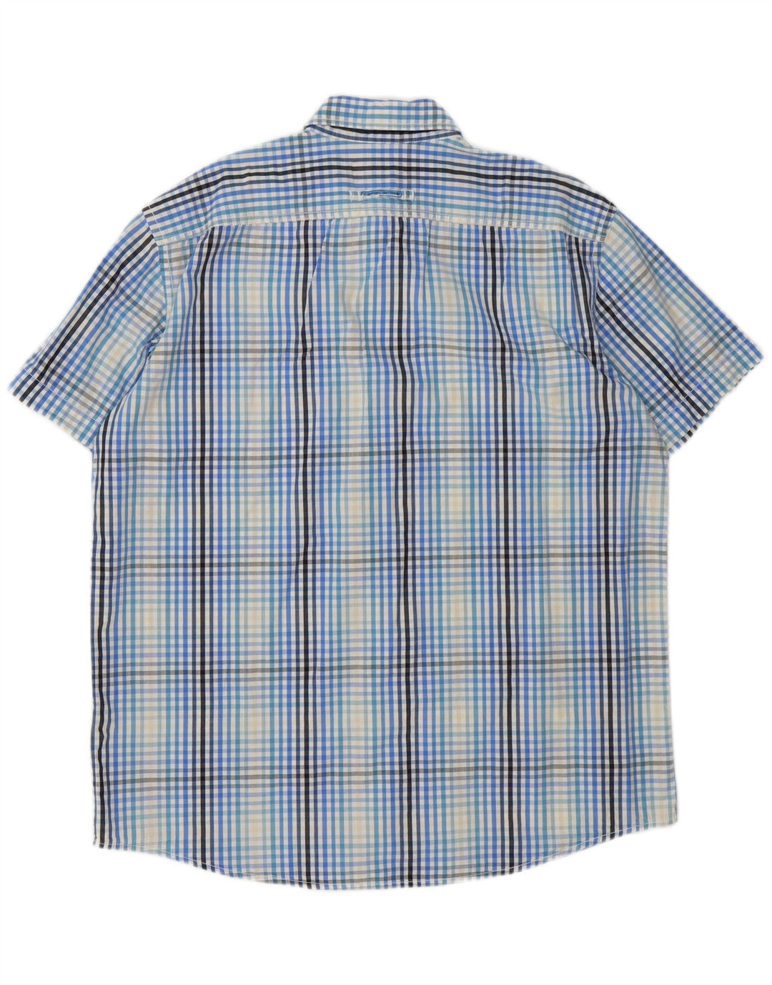 Ανδρικό κοντομάνικο πουκάμισο Camel Active XL Blue Gingham Cotton