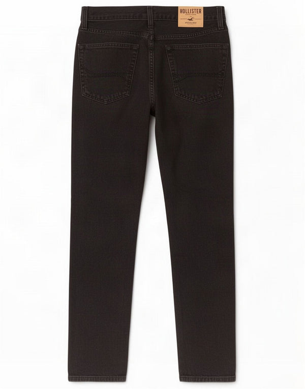 Hollister Mens Distressed Skinny Jeans W32 L30 Black Cotton
