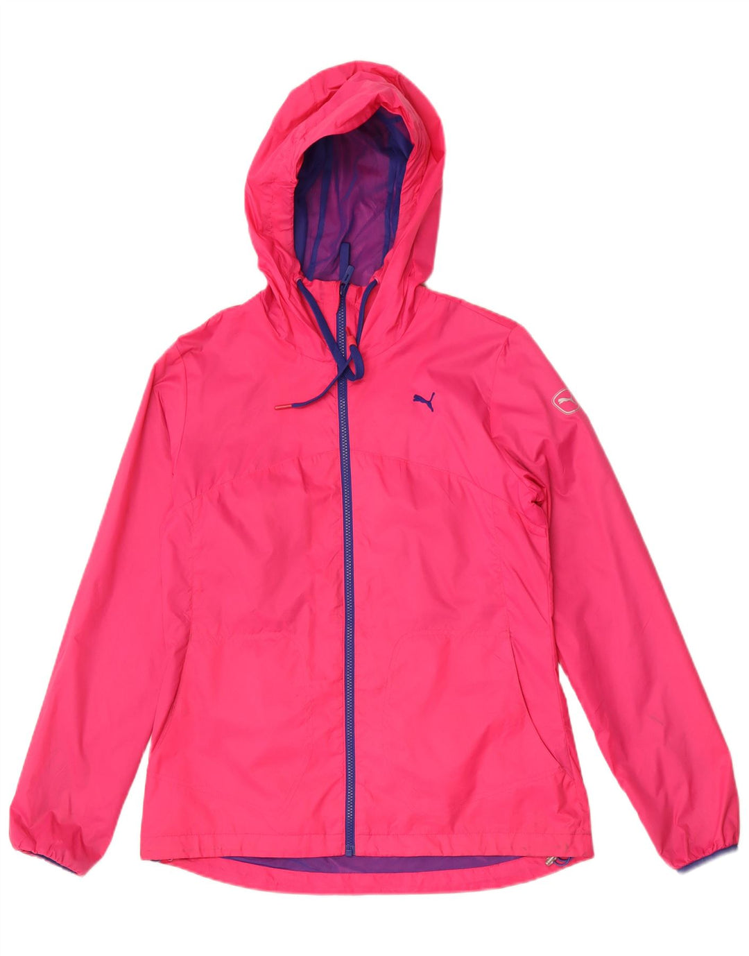 Puma Γυναικείο μπουφάν βροχής με κουκούλα UK 12 Medium Pink