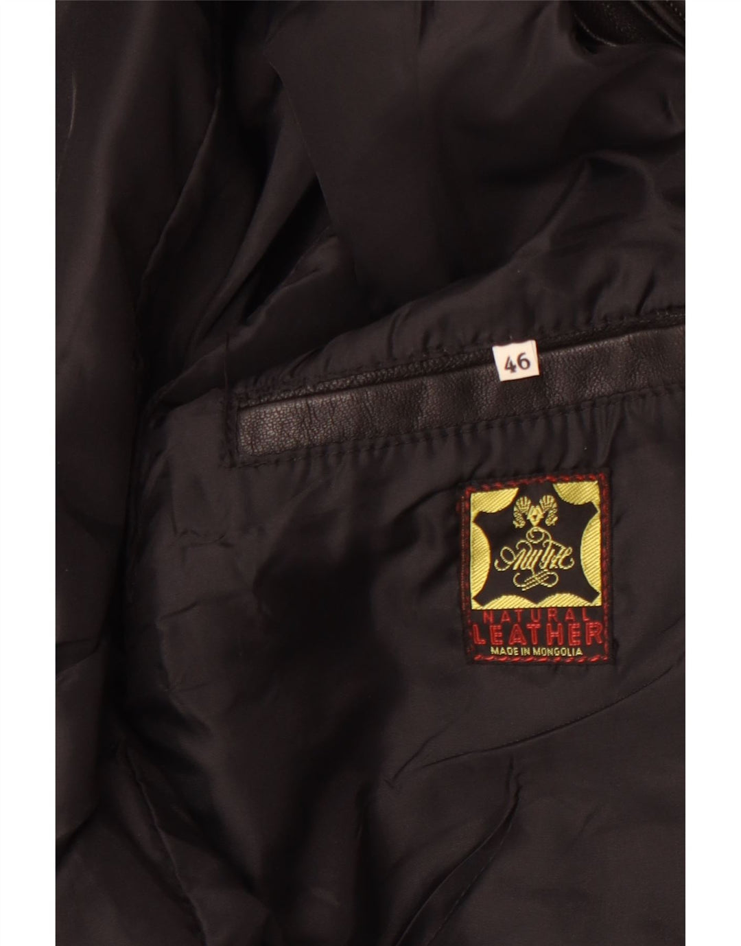 Ανδρικό Δερμάτινο Μπουφάν VINTAGE EU 46 Small Black Leather