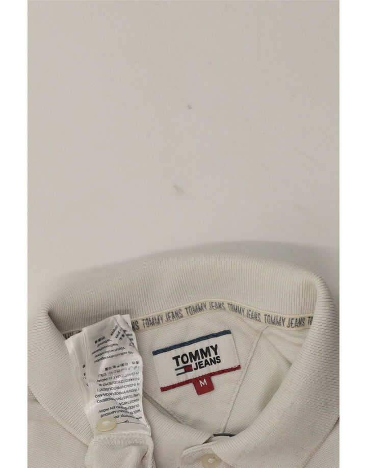 Ανδρικό πουκάμισο πόλο Tommy Hilfiger, μεσαίο λευκό βαμβακερό