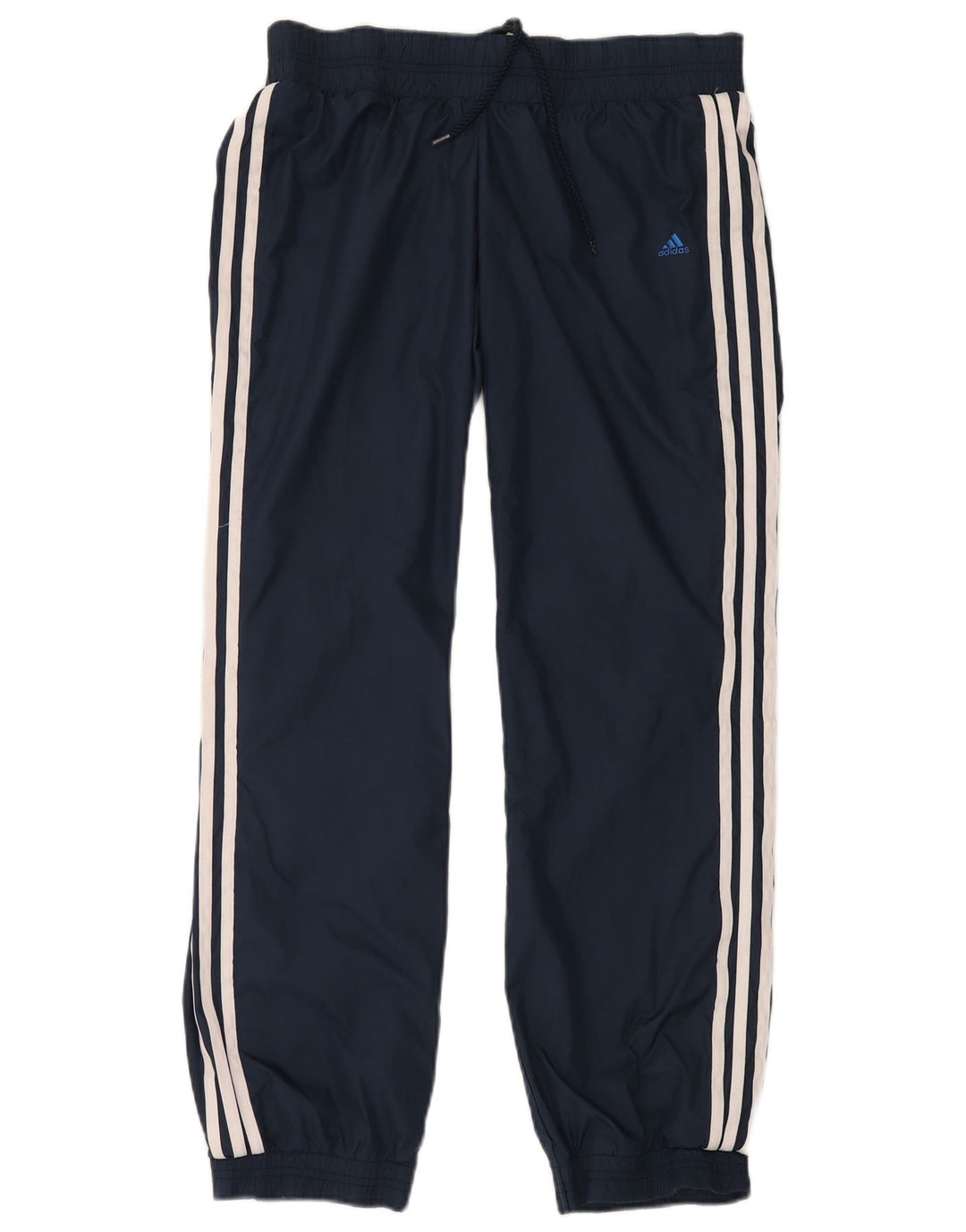 Γυναικεία αθλητική φόρμα ADIDAS Παντελόνι Joggers UK 10 Small Navy Blue Polyamide