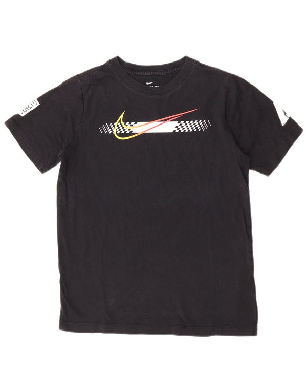 Μπλουζάκι Nike Boys Graphic T-shirt 11-12 ετών μαύρο βαμβακερό
