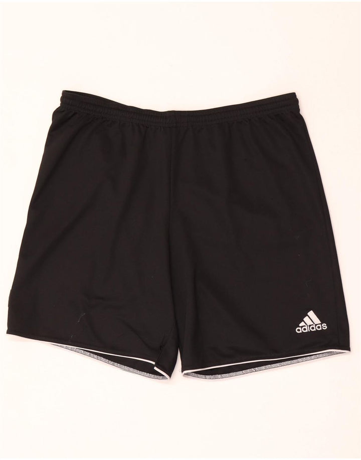 Ανδρικό αθλητικό σορτς Adidas μεγάλο μαύρο πολυεστέρα