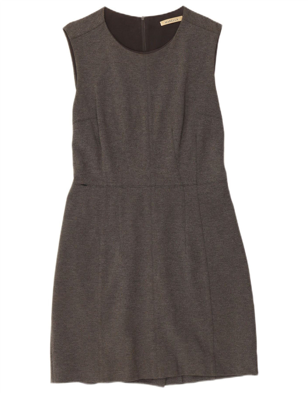 MARELLA Womens Sleeveless Sheath Dress UK 10 Small Grey