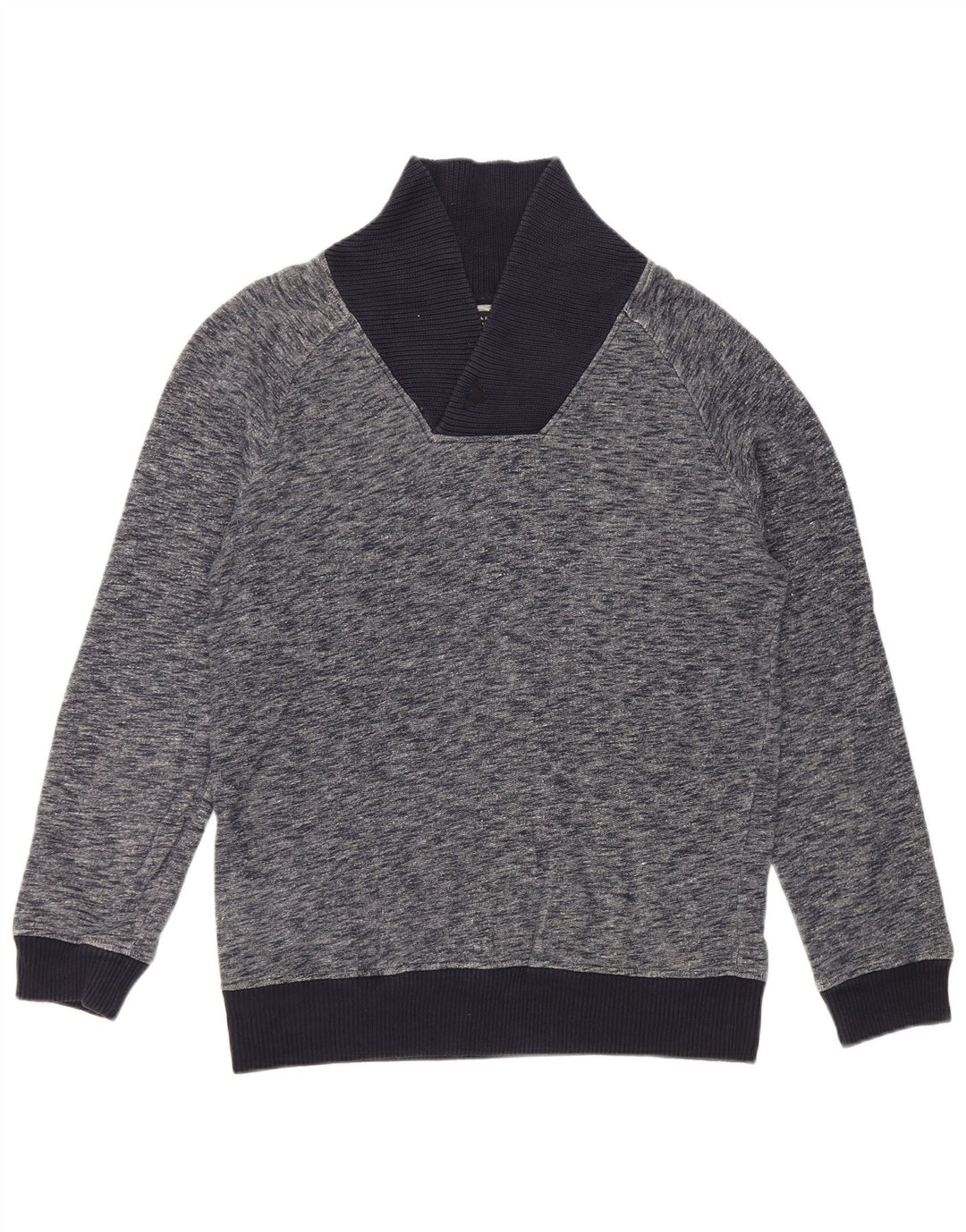 Ανδρικό φούτερ Zara Jumper Large Navy Blue Flecked
