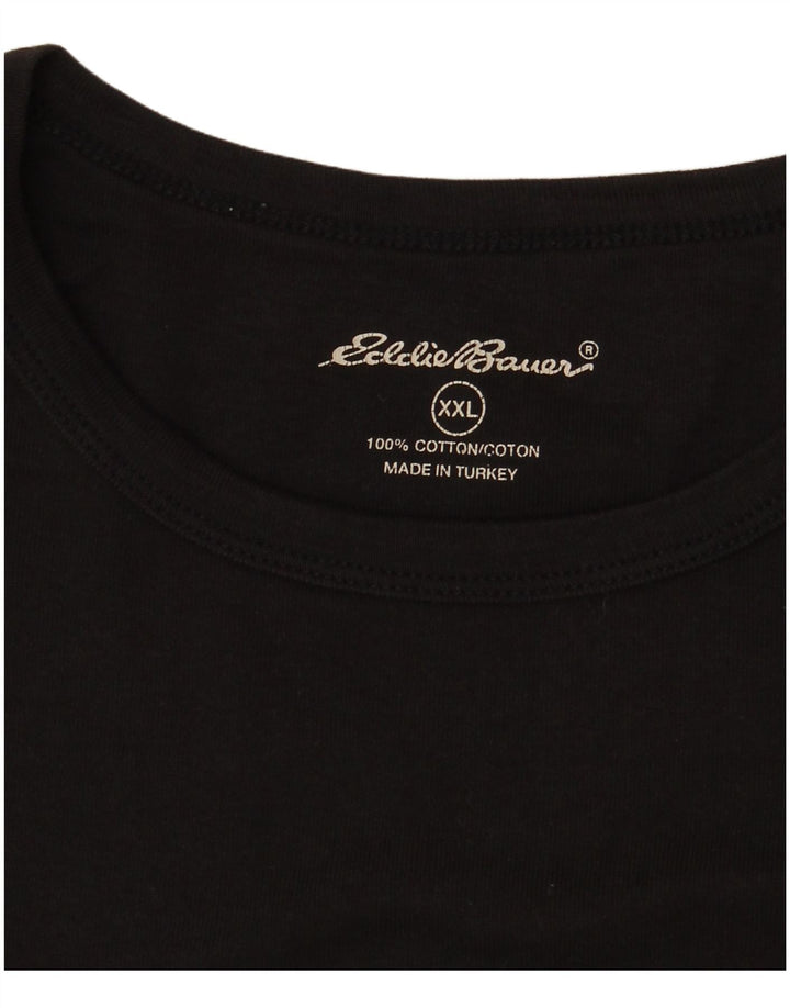EDDIE BAUER Γυναικείο Γιλέκο Τοπ UK 20 2XL Μαύρο βαμβακερό