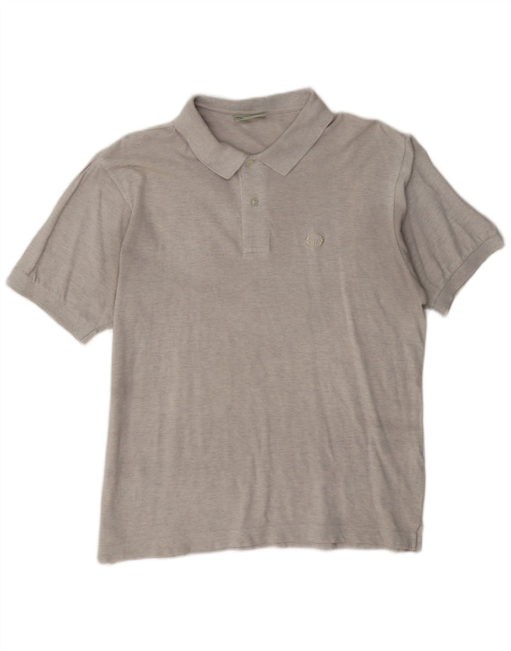 Sergio Tacchini Ανδρικό Πόλο Μπλουζάκι IT 50 Μεσαίο Γκρι Βαμβακερό