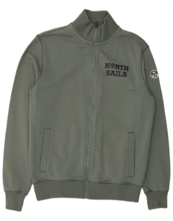 North Sails Ανδρική φόρμα αθλητικής φόρμας γραφικών Top Jacket 2XS Green Cotton