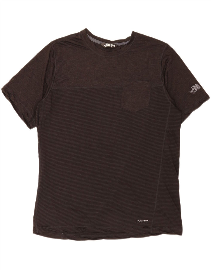 Ανδρικό T-Shirt North Face Top Large Grey Pinstripe Polyester