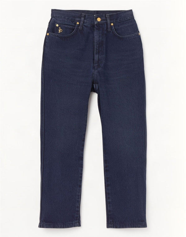 Roccobarocco Γυναικεία Crop Straight Jeans IT 42 Medium W28 L25 Navy Blue